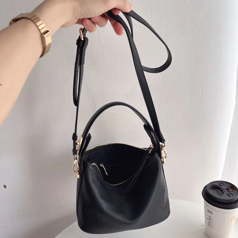 Chic Cowhide Lunch Tote for Women